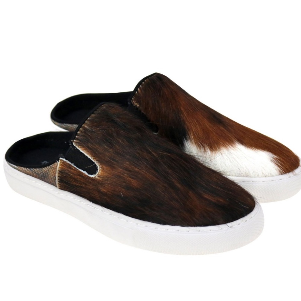 Montana West Genuine Hair Calf Collection Sneaker